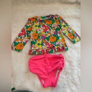 🌸5/$50🌸Circo Floral Long Sleeve Rash Guard Swim Set